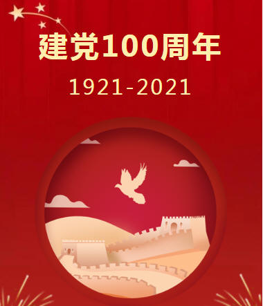 建党一百周年  红色政务党政模板